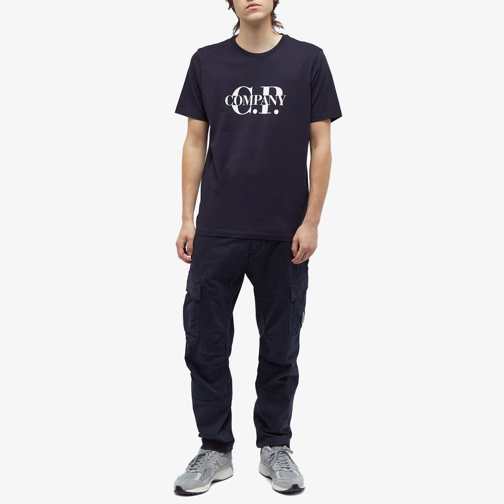 CP Company Men's Logo T-Shirt Total Eclipse